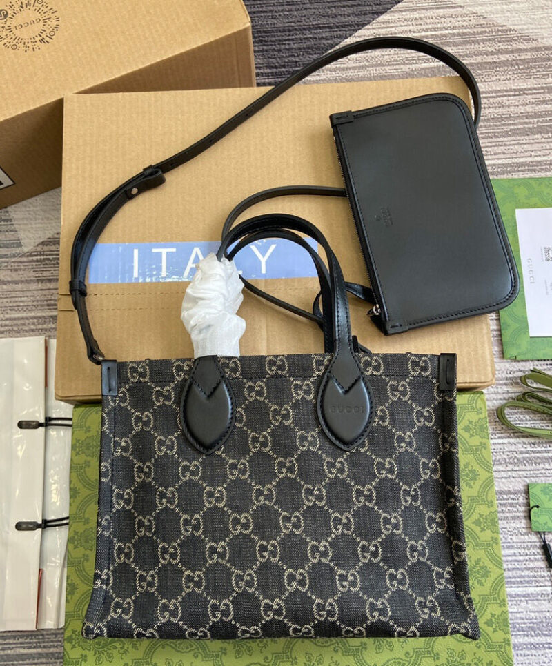 Gucci Ophidia GG Medium Tote Bag 772183 Black